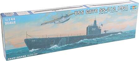 Trumpeter USS Gato SS-212 Sub 1944 Plastic Model Military Ship 1/144 Scale #05906