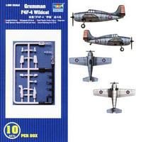 Trumpeter F4F-4 Wildcat Aircraft Carrier Fleet (10) Plastic Model Airplane Kit 1/350 Scale #06202