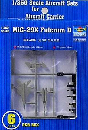 Trumpeter Mig29K Fulcrum D for Carrier Kuznetsov Plastic Model Airplane Kit 1/350 #06216