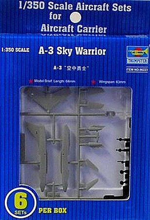 Trumpeter A3D Skywarrior Aircraft for USS Nimitz Plastic Model Airplane Kit 1/350 #06223