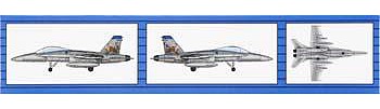 Trumpeter F/A-18D Hornet (6) Plastic Model Airplane Kit 1/350 Scale #06234
