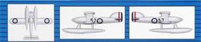 British Fairey IIIF Recon Seaplane Aircraft Set of 6 Plastic Model Airplane Kit 1/350 #0625