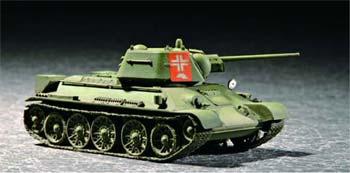 Trumpeter Soviet T34/76 Mod 1943 Army Tank Plastic Model Military Vehicle 1/72 Scale #07208