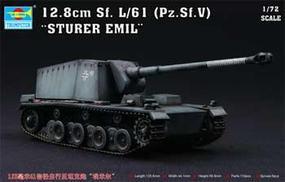 German 12.8cm Sf.L/61 (Pz.Sf.V) Sturer Emil Tank Plastic Model Kit 1/72 Scale #07210
