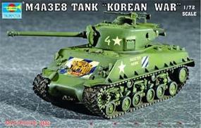 M4A3E8 Tank with T80 Tracks Plastic Model Military Vehicle Kit 1/72 Scale #07229