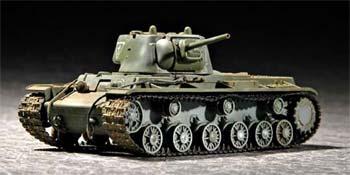 Trumpeter Russian KV1 Mod 1942 Tank (Light Cast Turret) Plastic Model Kit 1/72 Scale #07233