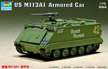 Trumpeter Model kit 1/72 US M113A1 Armored Car #07238