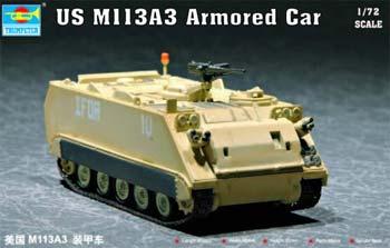 Trumpeter US M113A3 Armored Personnel Carrier Plastic Model Military Vehicle Kit 1/72 Scale #07240