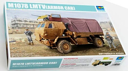 Trumpeter M1078 LMTV Cargo Truck with Armored Cab Plastic Model Military Vehicle 1/35 Scale #1009