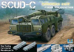 Trumpeter Soviet SS-1D SCUD-C Tactical Missile Launcher Plastic Model Vehicle Kit 1/35 Scale #1019
