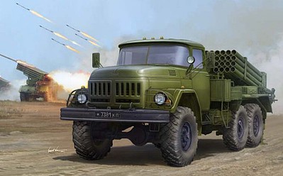 Trumpeter Russian Zil131 Military Truck with 9P138 Grad-1 Plastic Model Military Kit 1/35 Scale #1032