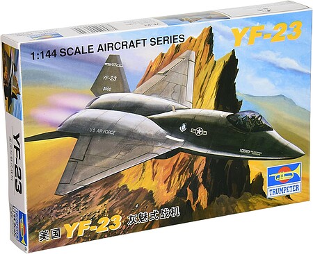 Trumpeter YF23 Fighter Aircraft Plastic Model Airplane Kit 1/144 Scale #1332