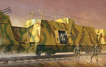 Trumpeter WWII German Kommandowagen Troop Transport Railcar Plastic Model Kit 1/35 Scale #1510