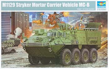 Trumpeter M1129 Stryker Mortar Carrier with 120mm Mortar Plastic Model Military Kit 1/35 Scale #1512