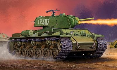 Trumpeter Soviet KV-8S Heavy Tank with Welded Turret Plastic Model Military Vehicle 1/35 Scale #1568