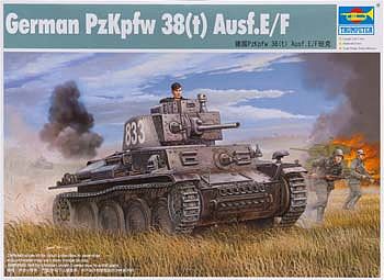 Trumpeter German PzKpfw 38(t) Ausf E/F Tank Plastic Model Military Vehicle Kit 1/35 Scale #1577