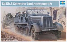 Trumpeter German SdKfz 8 12-Ton Heavy Halftrack Plastic Model Military Vehicle Kit 1/35 Scale #1583