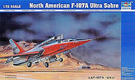 Trumpeter F107A Ultra Sabre Prototype Aircraft Plastic Model Airplane Kit 1/72 scale #1605