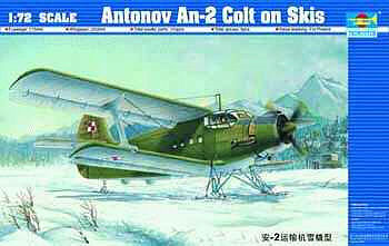 Trumpeter ANTONOV An-2 COLT W/Skis Plastic Model Airplane Kit 1/72 Scale #1607