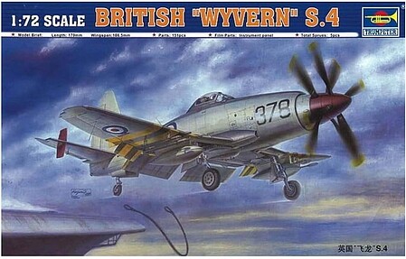 Trumpeter British Wyvern S4 Aircraft Plastic Model Airplane Kit 1/72 Scale #1619