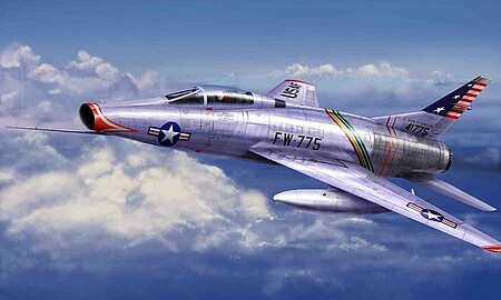 Trumpeter F100C Super Sabre Fighter Aircraft Plastic Model Airplane Kit 1/72 Scale #1648