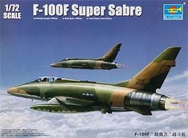 Trumpeter F100F Super Sabre Fighter Aircraft Plastic Model Airplane Kit 1/72 Scale #1650