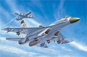 Trumpeter Sukhoi SU-27 Early Type Russian Fighter Plastic Model Airplane Kit 1/72 Scale #1661