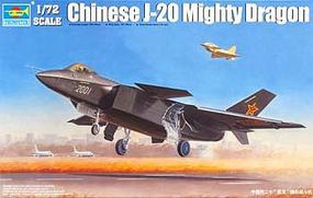 Trumpeter Chinese J20 Fighter Aircraft Plastic Model Airplane Kit 1/72 Scale #1663
