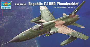 Trumpeter F105D Thunderchief Aircraft Plastic Model Airplane Kit 1/32 Scale #2201