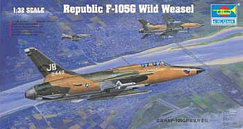 Trumpeter F105G Thunderchief Wild Weasel Aircraft Plastic Model Airplane Kit 1/32 Scale #2202