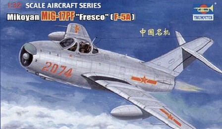 Trumpeter Shenyang F5A/Mig17 PF Single-Seat Chinese Fighter Plastic Model Airplane 1/32 Scale #2206