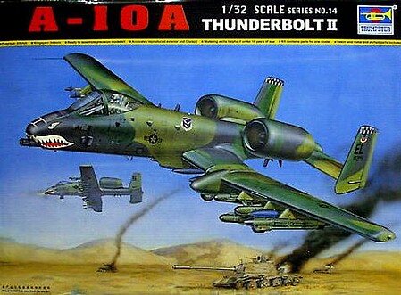 Trumpeter A10A Thunderbolt II Single-Seat Fighter Plane Plastic Model Airplane Kit 1/32 Scale #2214