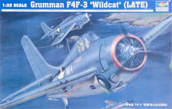Trumpeter F4F3 Wildcat Fighter Late Version Aircraft Plastic Model Airplane Kit 1/32 Scale #2225