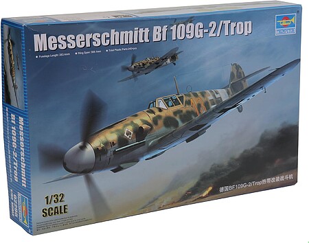 Trumpeter Messerschmitt Bf 109G-2/Trop German Fighter Plastic Model Airplane Kit 1/32 Scale #2295