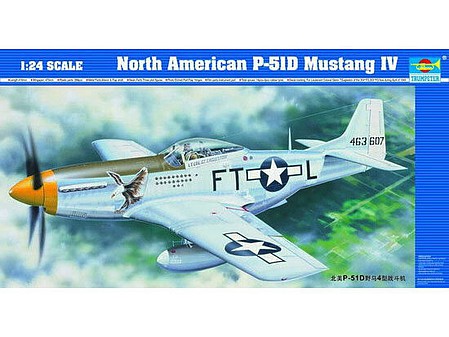 TRUMPETER 02401 1/24 WWII US FIGHTER P-51D MUSTANG IV PLASTIC MODEL AIRCRAFT KIT