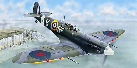 Trumpeter Supermarine Spitfire Mk.Vb-24 Aircraft Plastic Model Airplane Kit 1/24 Scale #2403