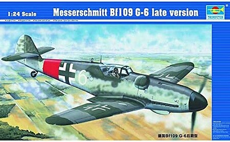 Trumpeter Bf-109G-6 MESSERSCHMITT G-6(L) Plastic Model Airplane Kit 1/24 Scale #2408