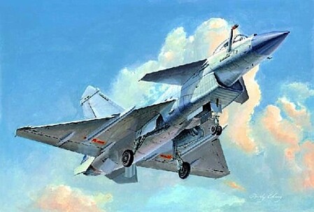 Trumpeter PLAAF J10B Vigorous Dragon Fighter Aircraft Plastic Model Airplane Kit 1/48 Scale #2848