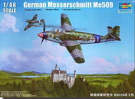 Trumpeter German Messerschmitt Me509 Aircraft Plastic Model Airplane Kit 1/48 Scale #2849