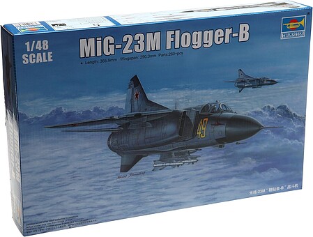 Trumpeter Mig-23M Flogger-B Russian Fighter Aircraft Plastic Model Airplane Kit 1/48 Scale #2853