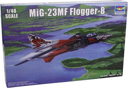 Trumpeter MIG-23MF Flogger-B Russian Fighter Aircraft Plastic Model Airplane Kit 1/48 Scale #2854