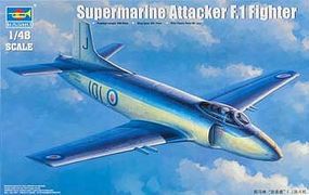 Trumpeter British Supermarine Attacker F.1 Fighter Plastic Model Airplane Kit 1/48 Scale #2866