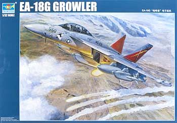 Trumpeter EA18G Growler Electronic Warfare Aircraft Plastic Model Airplane Kit 1/32 Scale #3206
