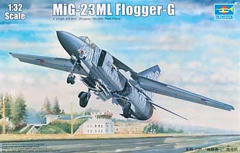 Trumpeter MiG23ML Flogger G Soviet Fighter Aircraft Plastic Model Airplane Kit 1/32 Scale #3210