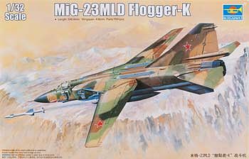 Trumpeter MiG23MLD Flogger K Soviet Fighter Aircraft Plastic Model Airplane Kit 1/32 Scale #3211