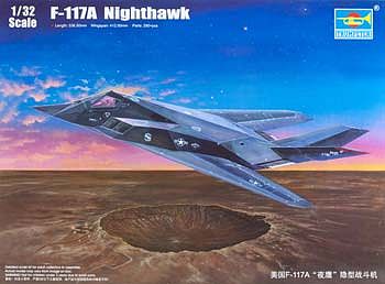 Trumpeter F-117A Nighthawk Aircraft Plastic Model Airplane Kit 1/32 Scale #3219