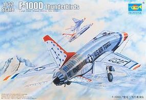 F100D Thunderbirds USAF Aircraft Plastic Model Airplane Kit 1/32 Scale #3222
