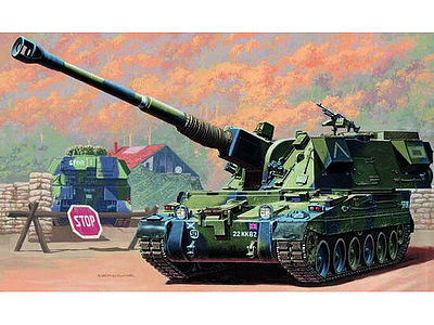 Trumpeter British 155mm AS90 Self-Propelled Howitzer Plastic Model Military Vehicle 1/35 Scale #324