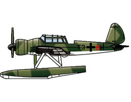 Trumpeter Arado Ar196 German Seaplane Aircraft (12/Bx) Plastic Model Aircraft Kit 1/700 Scale #3452