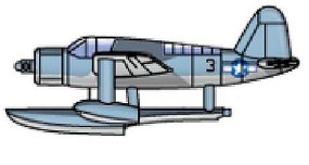 Trumpeter OS2U1 Kingfisher Seaplane Plastic Model Airplane Kit 1/200 Scale #4201